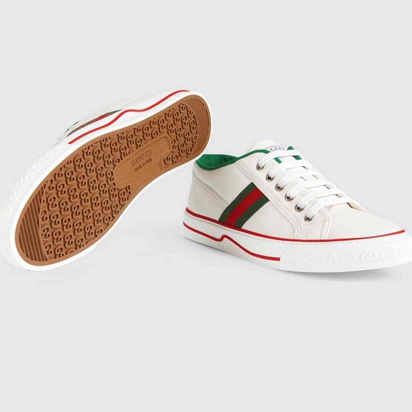 Gucci Tennis Leather Sneaker - Picture 1 of 12